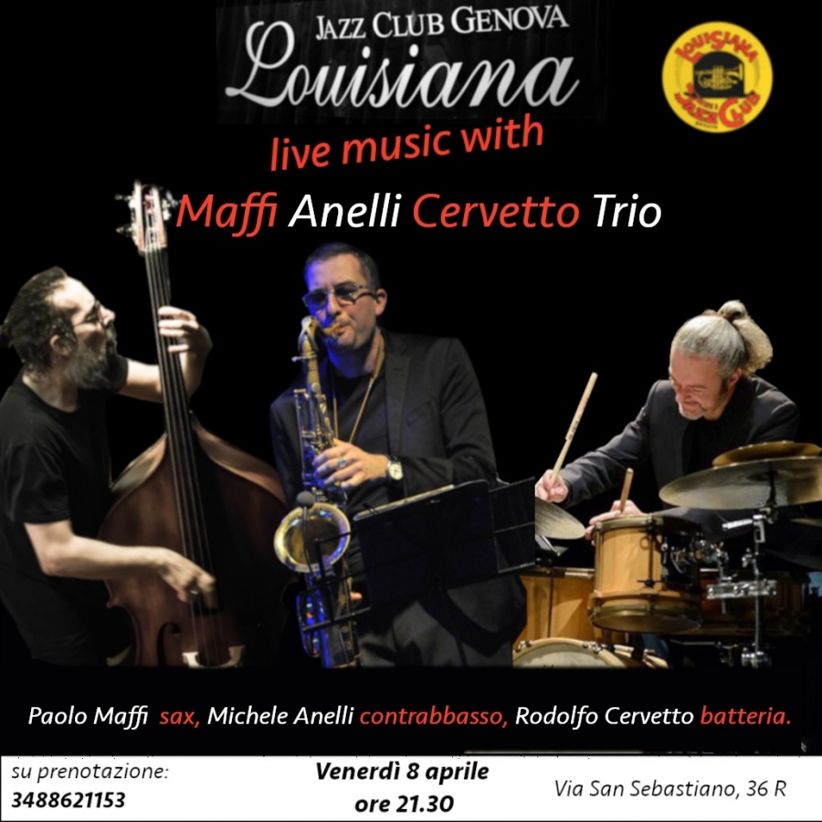 Al Louisiana Jazz Club di Genova il decimo concerto di questo anno
